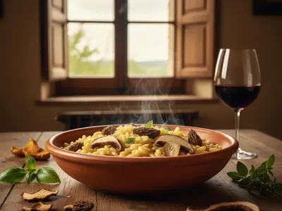 Orzo crémeux au poulet et champignons sauvages : ma recette réconfortante