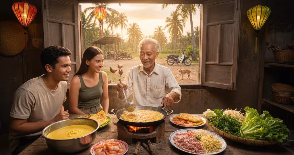 Recette banh xeo : la crêpe vietnamienne croustillante (recette facile et authentique)