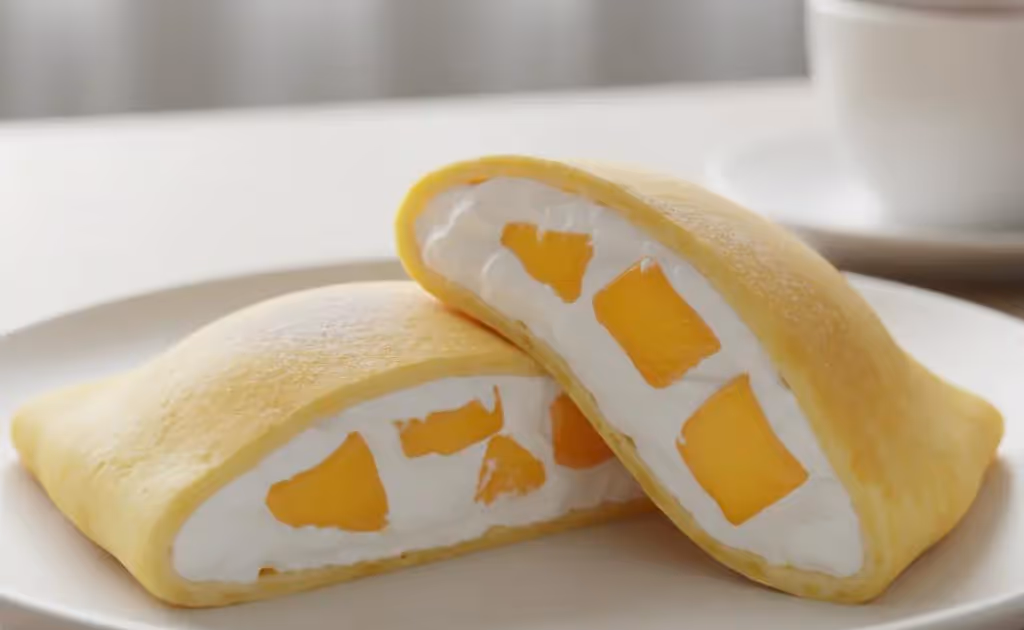 Recette mango pancake – le petit oreiller à la mangue de Hong Kong