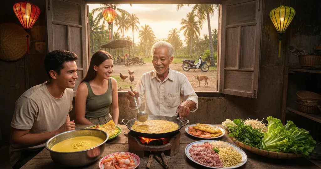 Recette Banh Xeo : La crêpe vietnamienne croustillante (Recette facile et authentique)