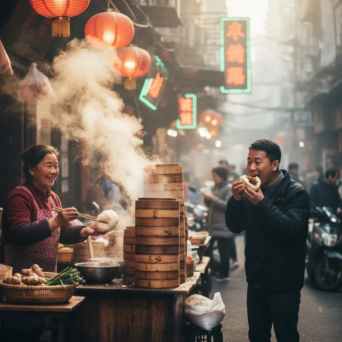 Recette de bao bun aux crevettes & mangue (gua bao maison)